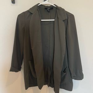 Army/green light weight blazer jacket/cardigan